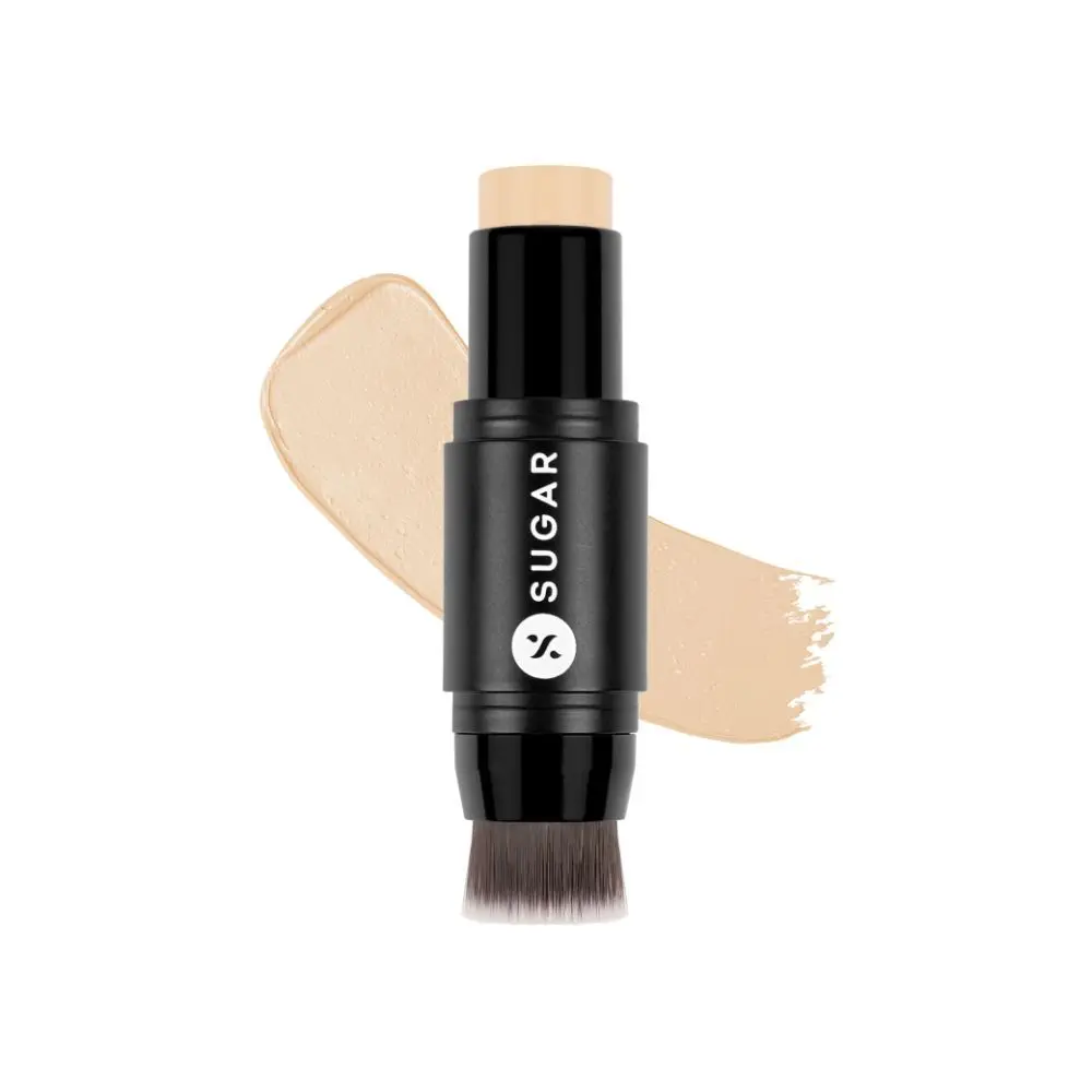 SUGAR Cosmetics Ace Of Face - Foundation Stick - 17 Raf - Waterproof, Full Coverage Foundation for Women with Inbuilt Brush | Mini