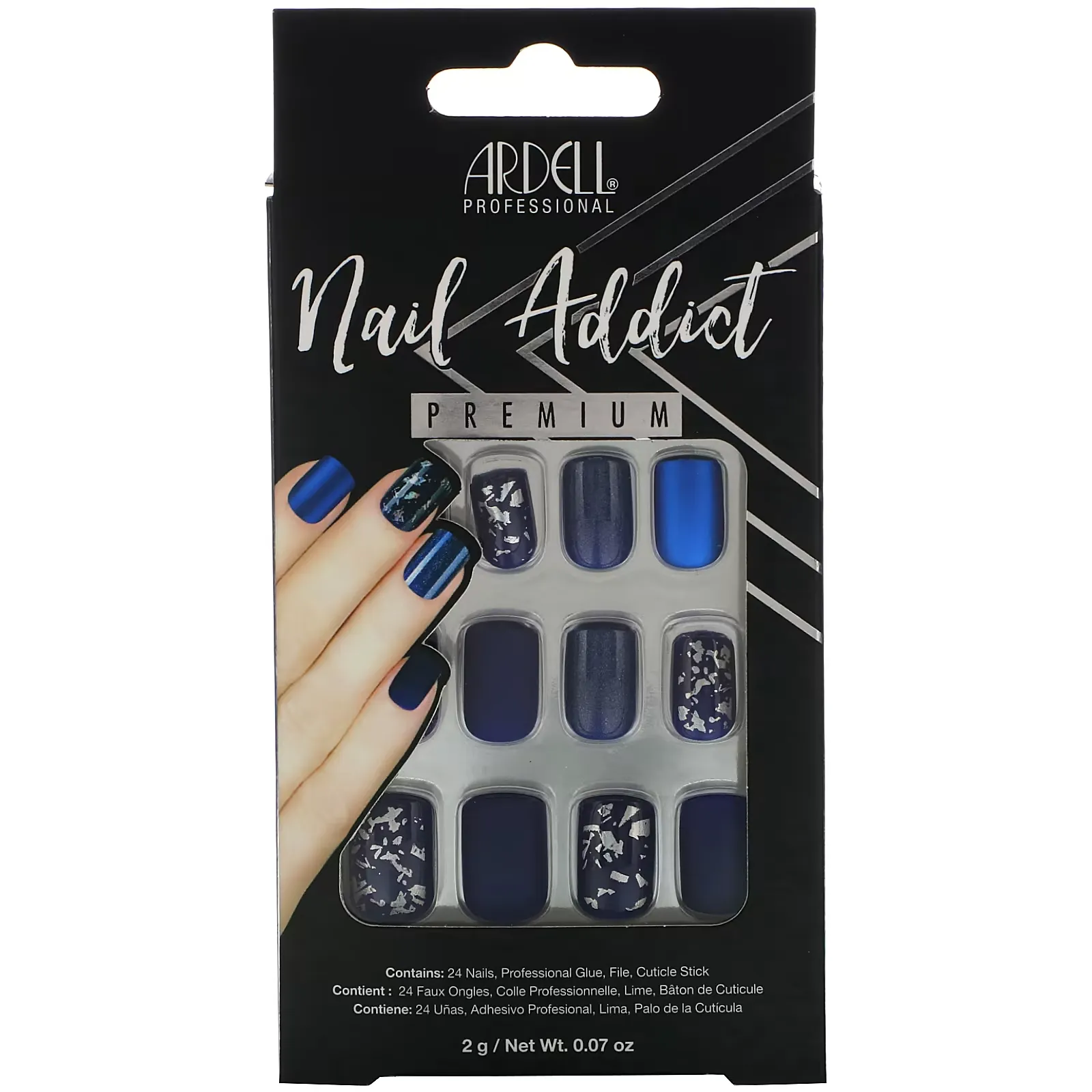 Nail Addict Premium, Matte Blue, 0.07 oz (2 g)