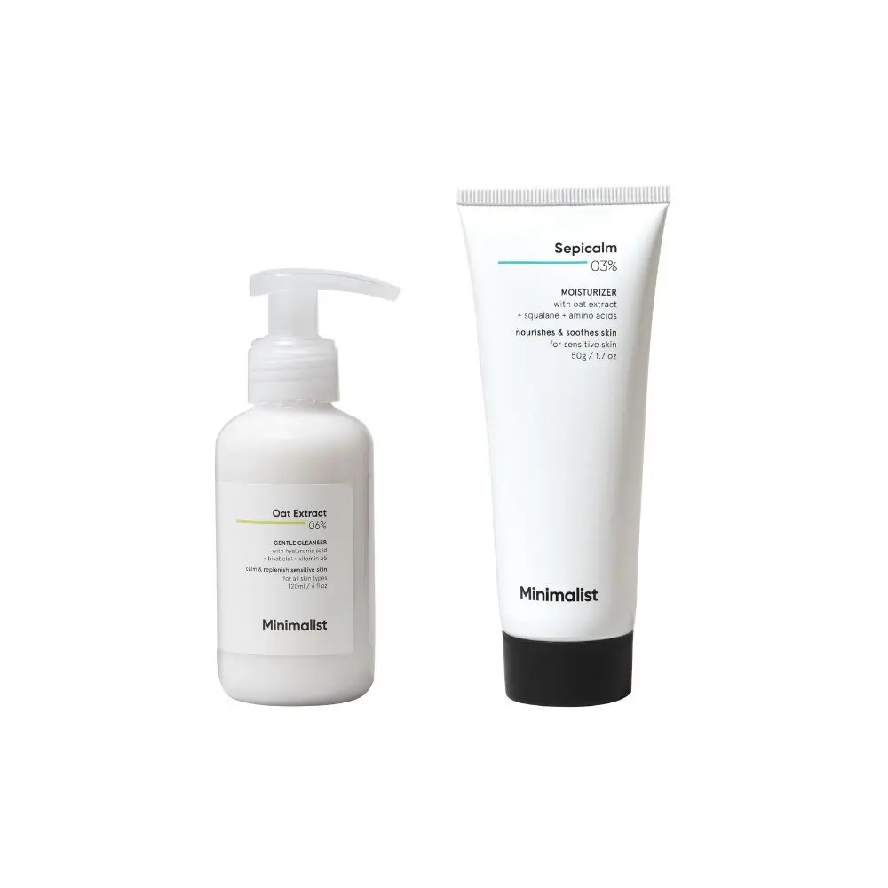 Minimalist Cleanser & Moisturizer Combo For Sensitive Skin