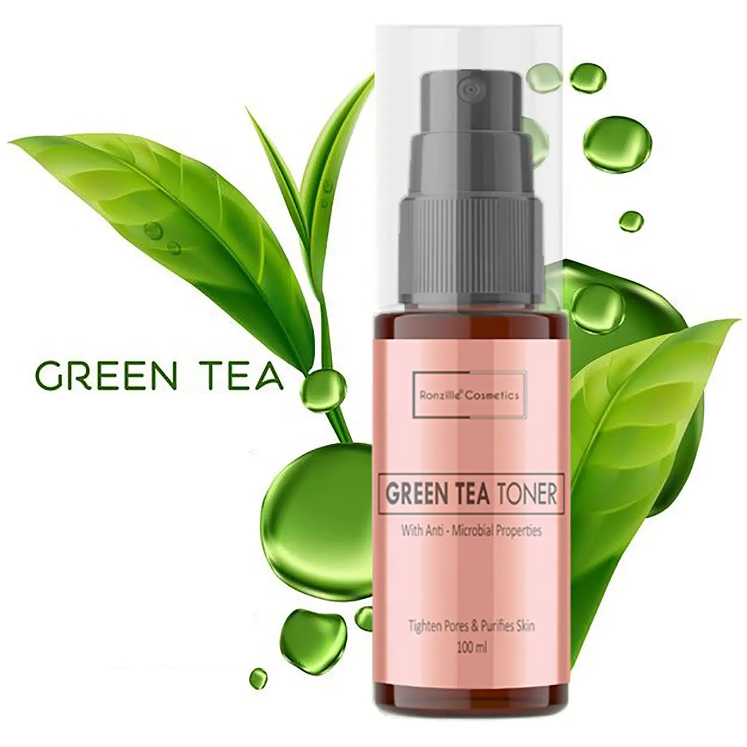 Ronzille Green Tea Toner Hydrating, Nourishing And Moisturised Skin for men and women