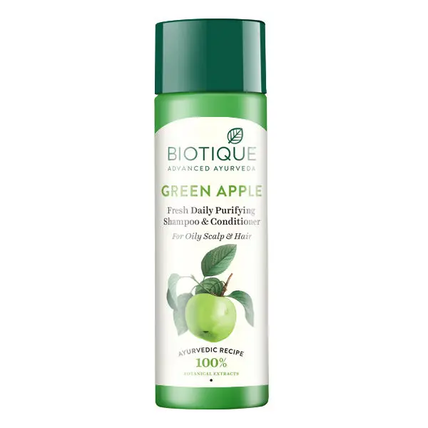 Biotique Green Apple Fresh Daily Purifying Shampoo & Conditioner (120 ml)