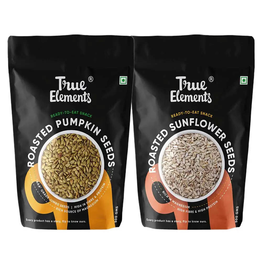 True Elements Roasted Pumpkin Sunflower Snack Time Combo,  Unflavoured  2 Piece(s)/Pack