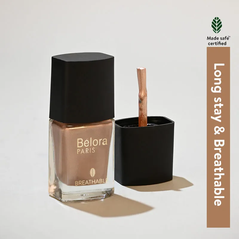 Belora Paris Breathable Made Safe Longstay Nail Polish - 26 Met Champange