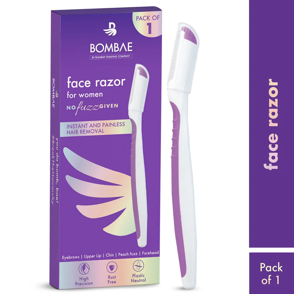 Bombae Painless Face Razor For Salon-Smooth Eyebrows (Pack Of 1)