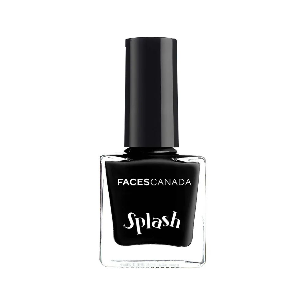 Faces Canada Splash Nail Enamel - Black Beauty