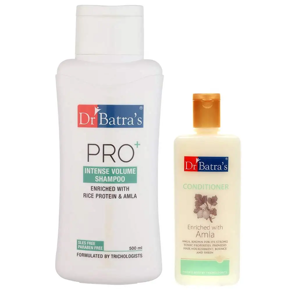 Dr Batra's Pro+Intense Volume Shampoo & Conditioner Combo,  2 Piece(s)/Pack  for All Types of Hair