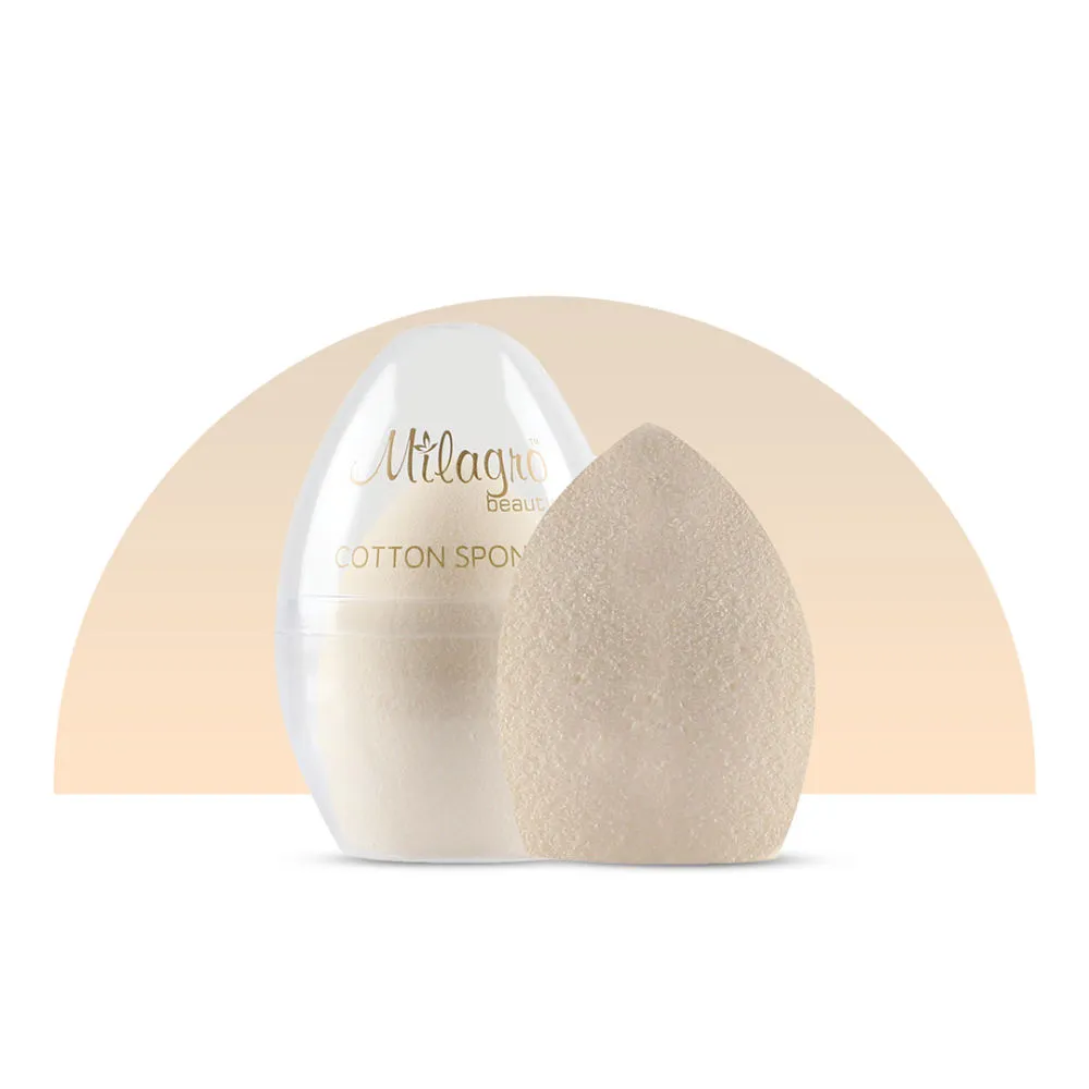 Milagro Beauty Cotton Sponge - 1Pcs