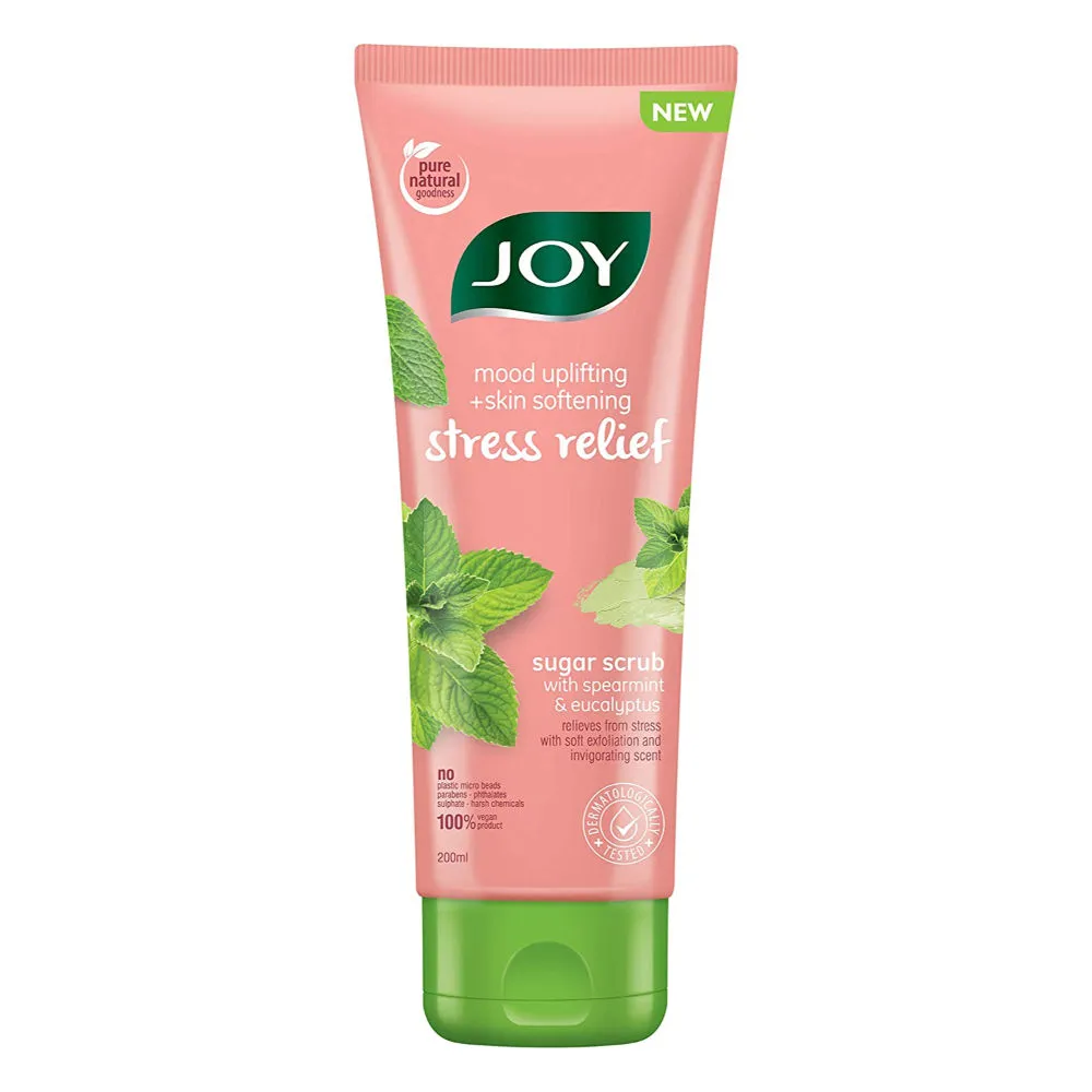 Joy Spearmint & Eucalyptus Mood Uplifting & Skin Softening Stress Relief Scrub