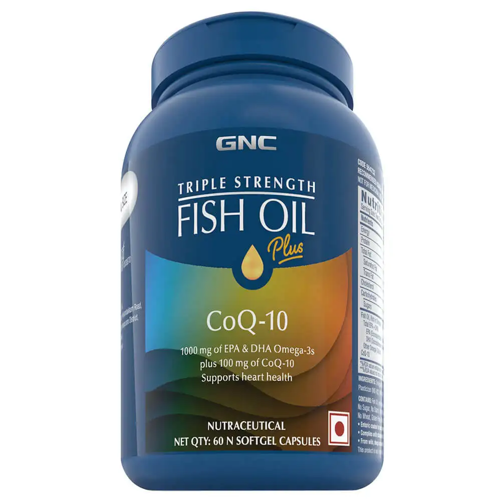 GNC Triple Strength Fish Oil Plus,  60 softgels