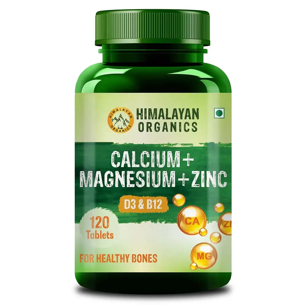 Himalayan Organics Calcium+Magnesium+Zinc,  120 tablet(s)  Unflavoured