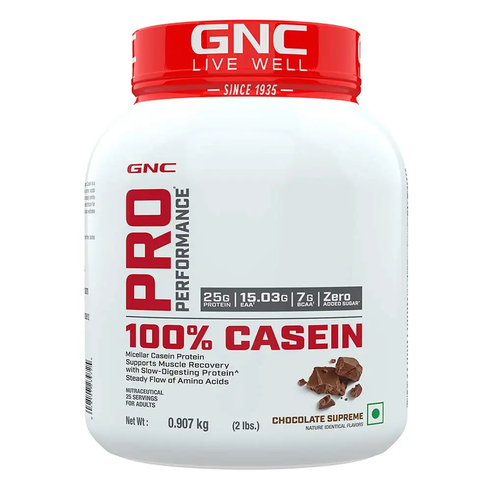 GNC Pro Performance 100% Casein Protein,  2 lb  Chocolate Supreme