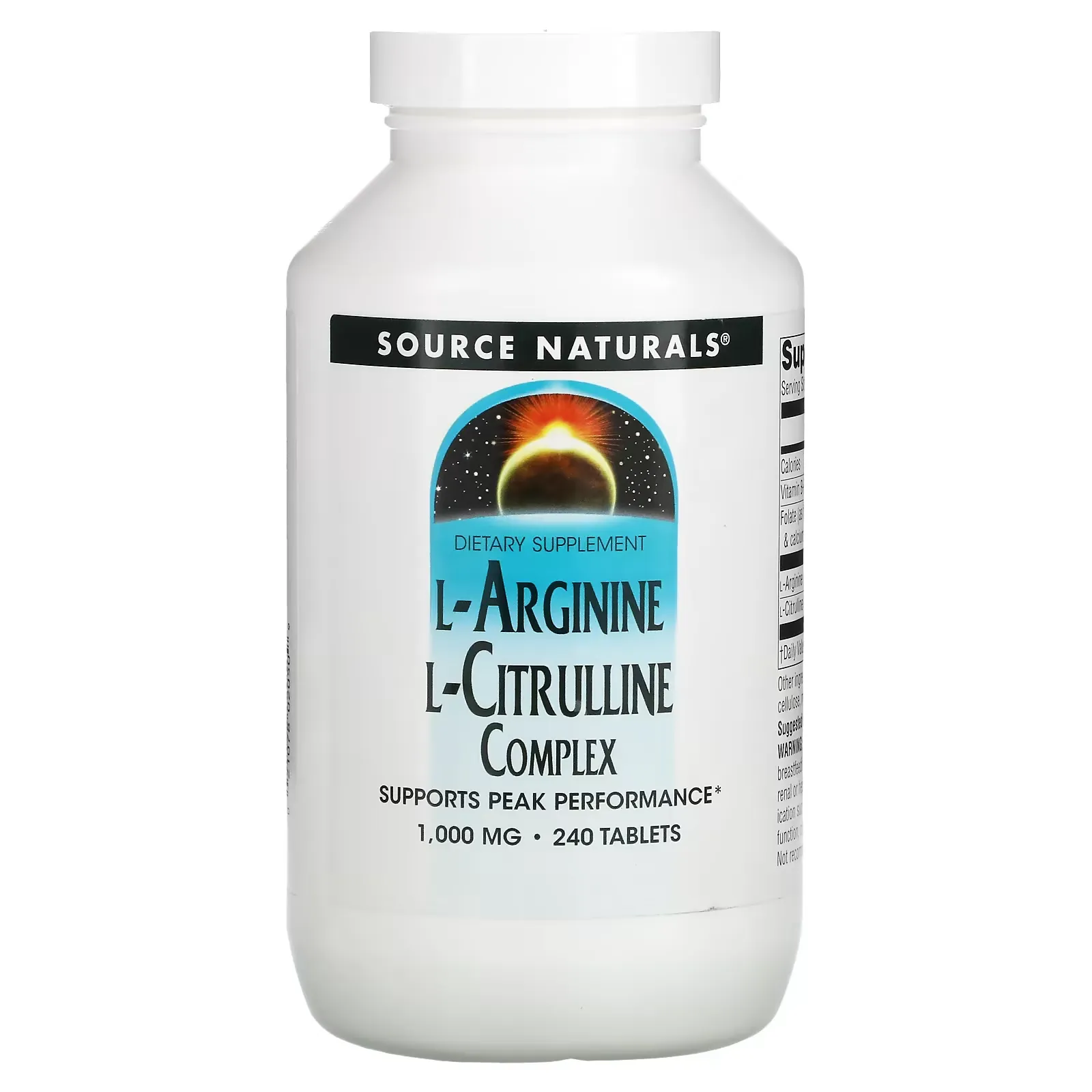 L-Arginine L-Citrulline Complex, 1,000 mg, 240 Tablets