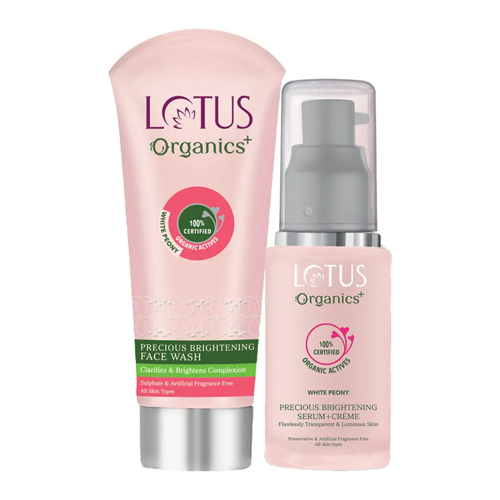 Lotus Organics Serum & Face Wash Combo