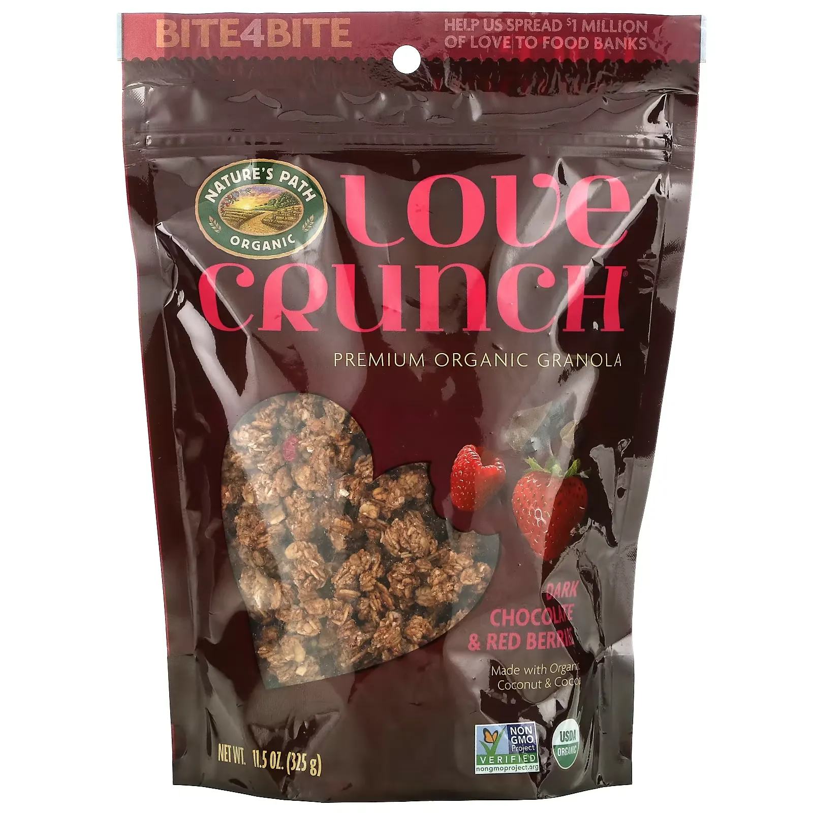 Love Crunch, Premium Organic Granola, Dark Chocolate & Red Berries, 11.5 oz (325 g)