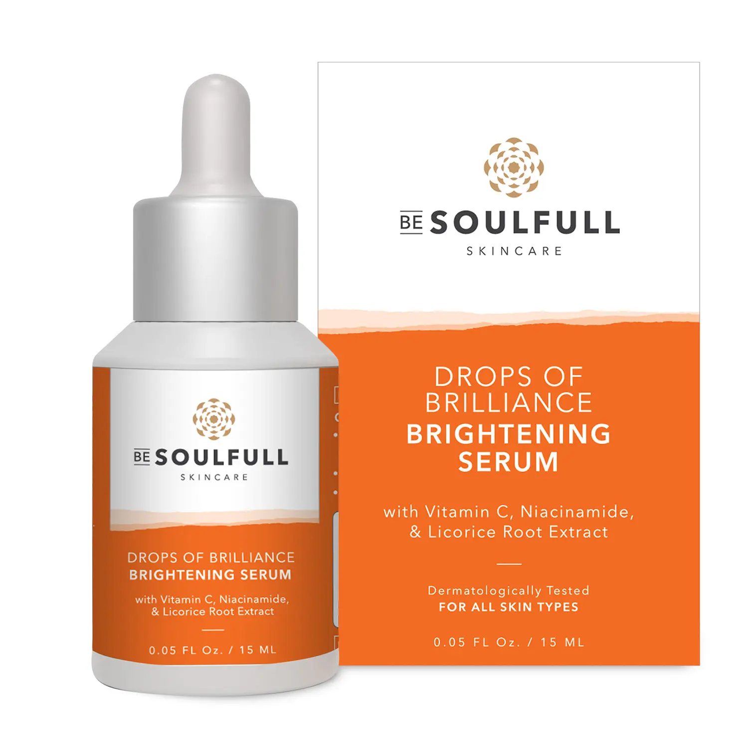 BE SOULFULL Vitamin C Brightening Serum with Niacinamide- 15ml