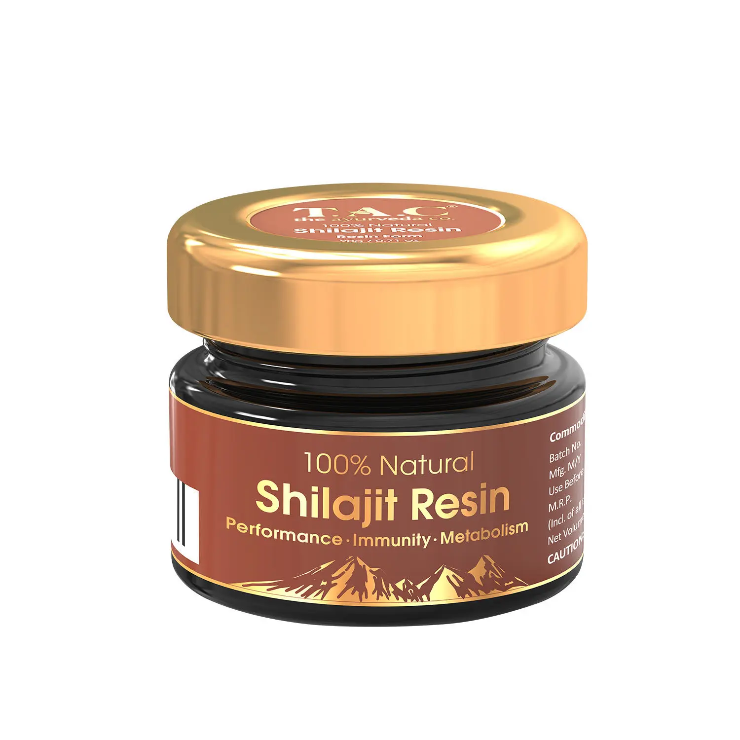 TAC - The Ayurveda Co. 100% Natural Shilajit Resin for Immunity and Metabolism, 20gm