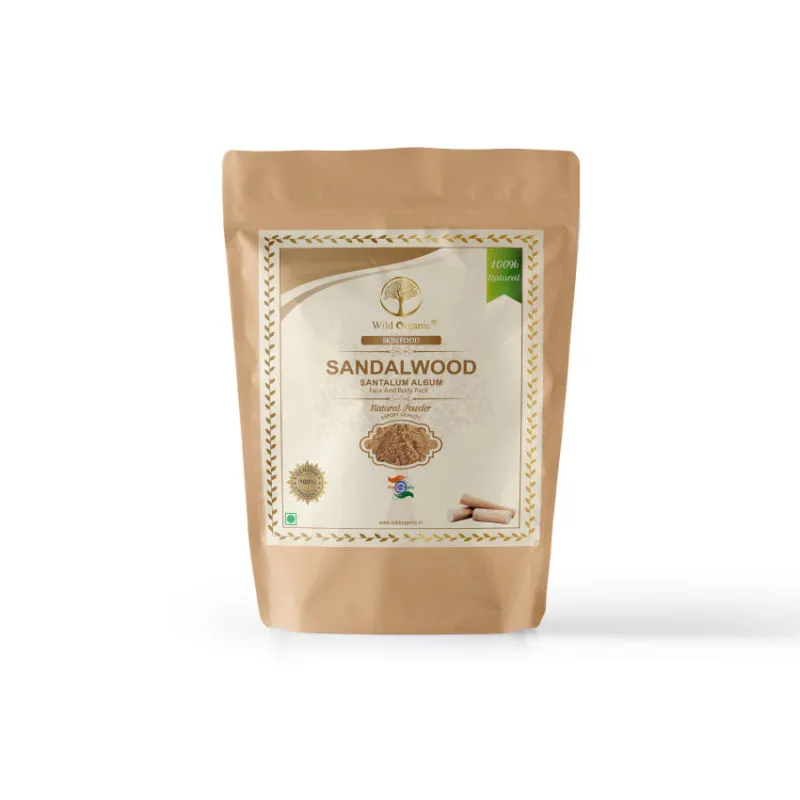 Wild Organic Sandalwood Powder For Skin And Body Pack