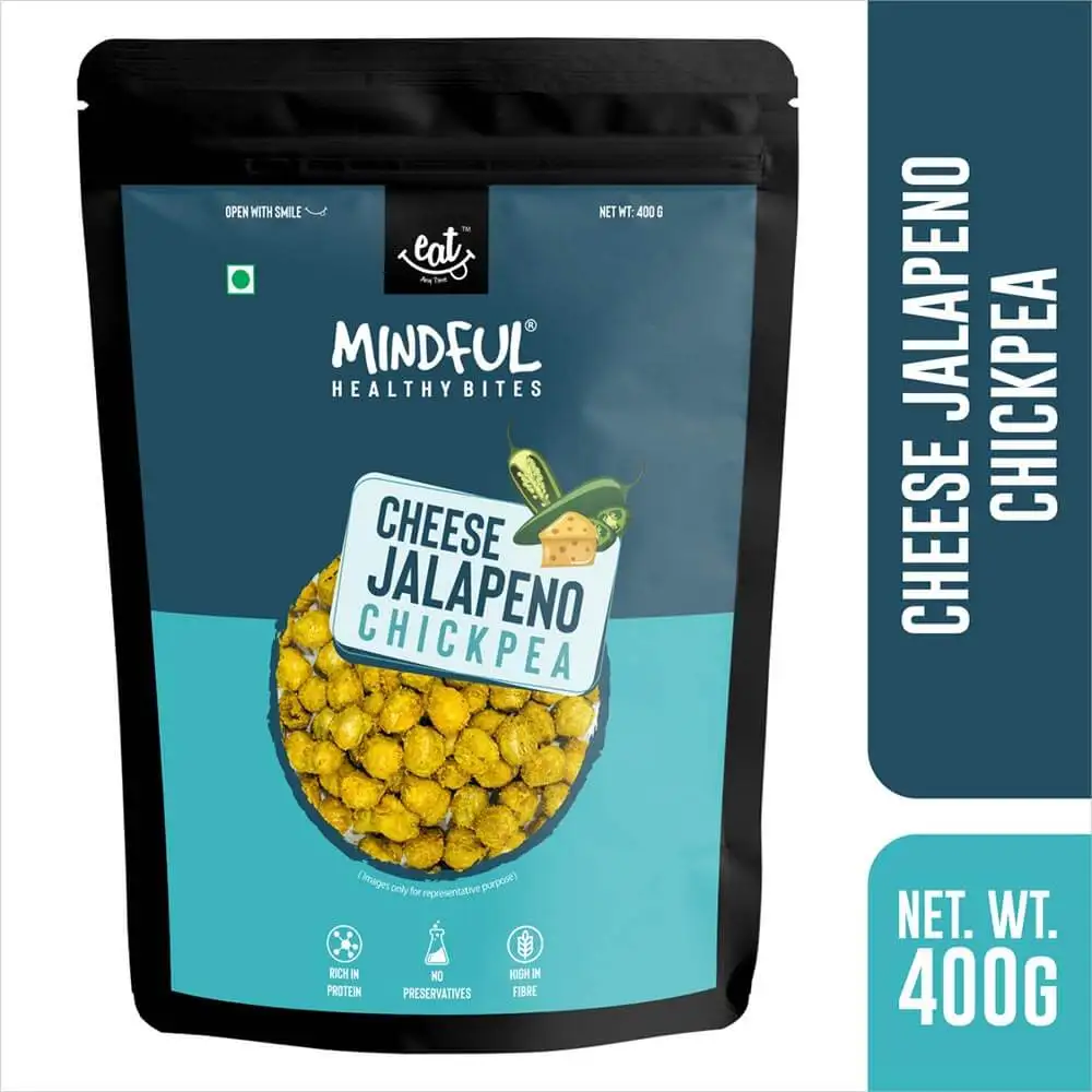 Eat Anytime Mindful Chick Peas,  Cheese Jalapeno  0.400 kg