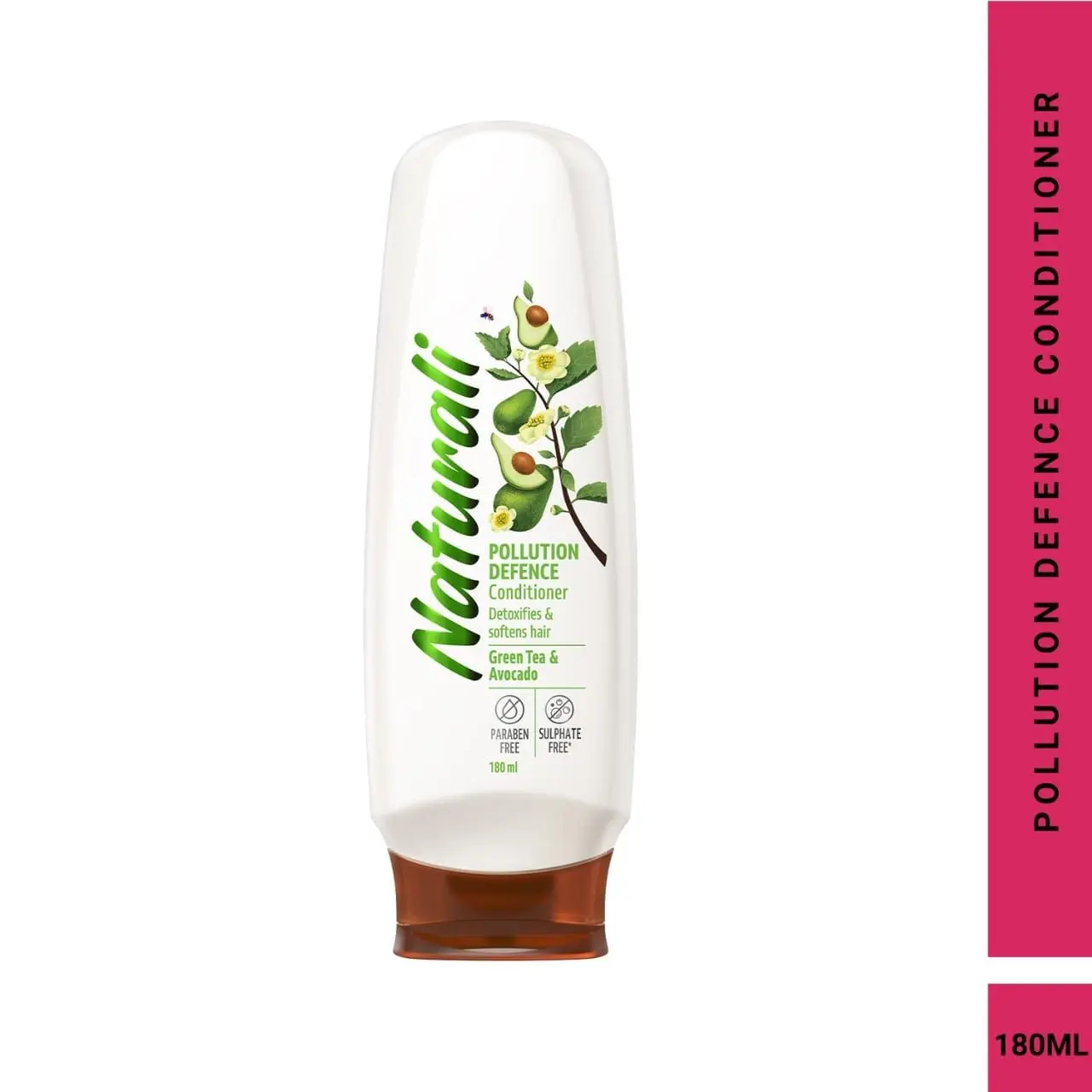 Naturali Pollution Defence Conditioner | With Green Tea & Avocado | Repairs Pollution Damage | 180 Ml