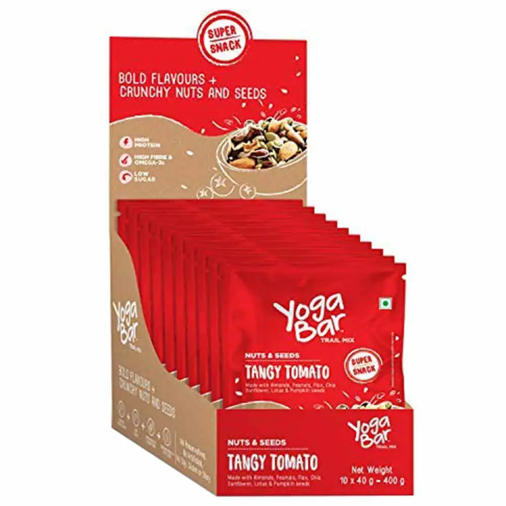 Yogabar Nuts & Seeds Mix,  Tangy Tomato  10 Piece(s)/Pack