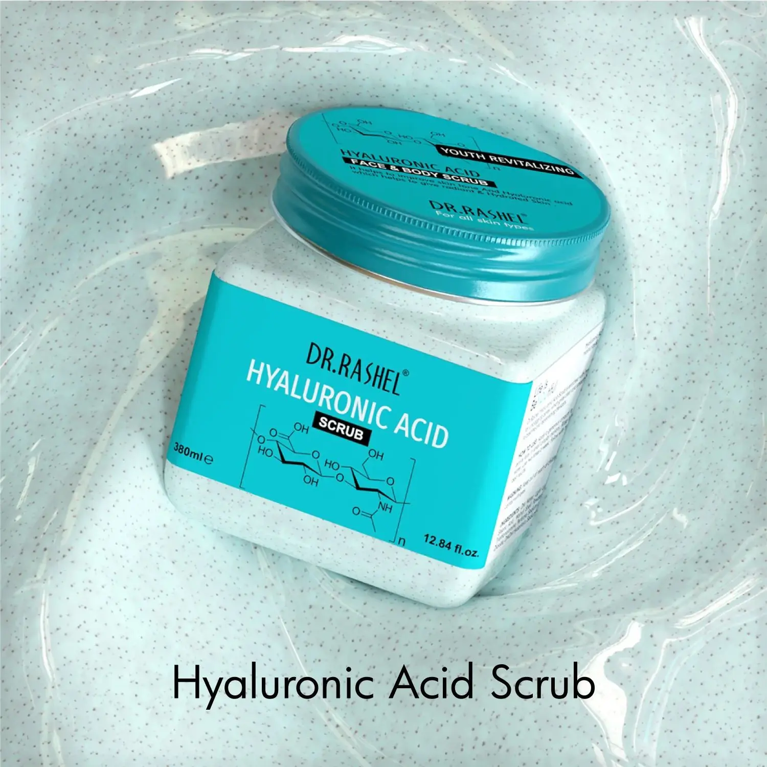 Dr.Rashel Youth Revitalizing Hyaluronic Acid Face and Body Scrub For All Skin Type (380 ml)