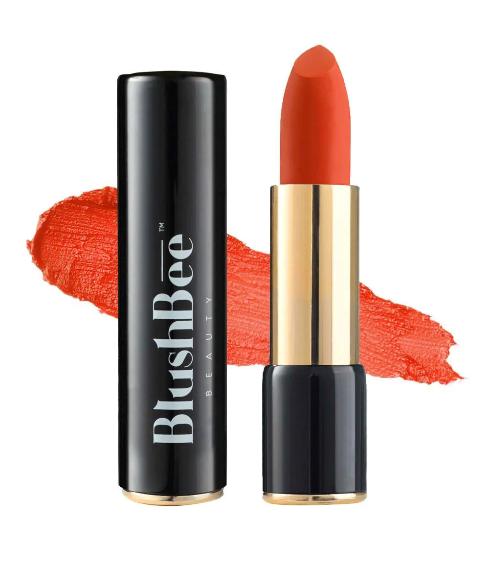 BlushBee Beauty Lip Nourishing Organic Vegan Lipstick - Sunset Zone Orange