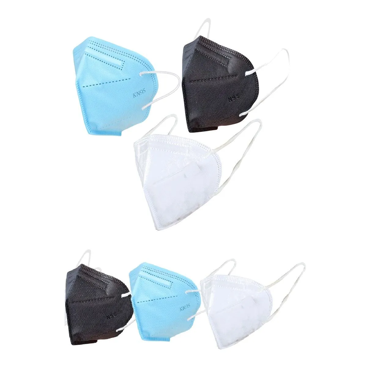 Fabula Pack of 6 Kn95/N95 Anti-Pollution Reusable 5-Layer Mask