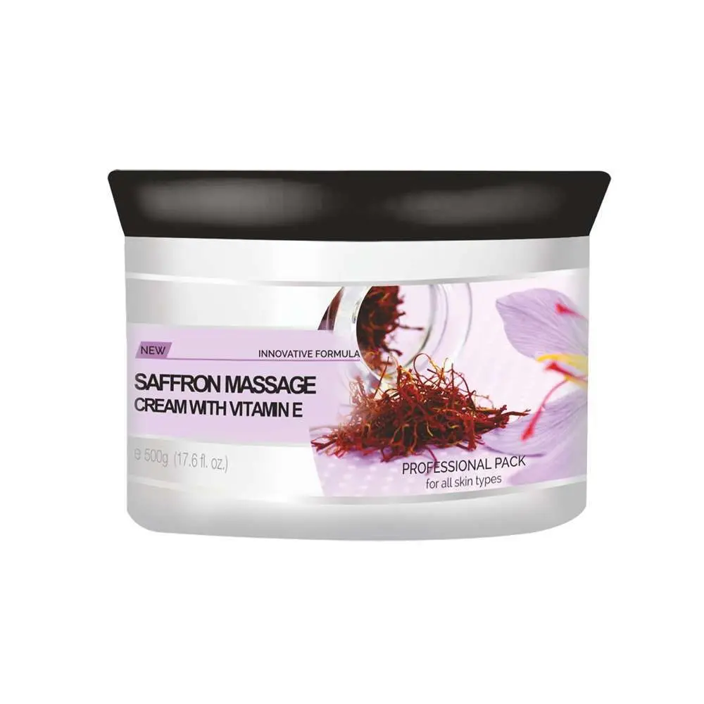 OxyGlow Herbals Saffron Massage Cream with vitamin E,500 g,Deep Hydration, Glow