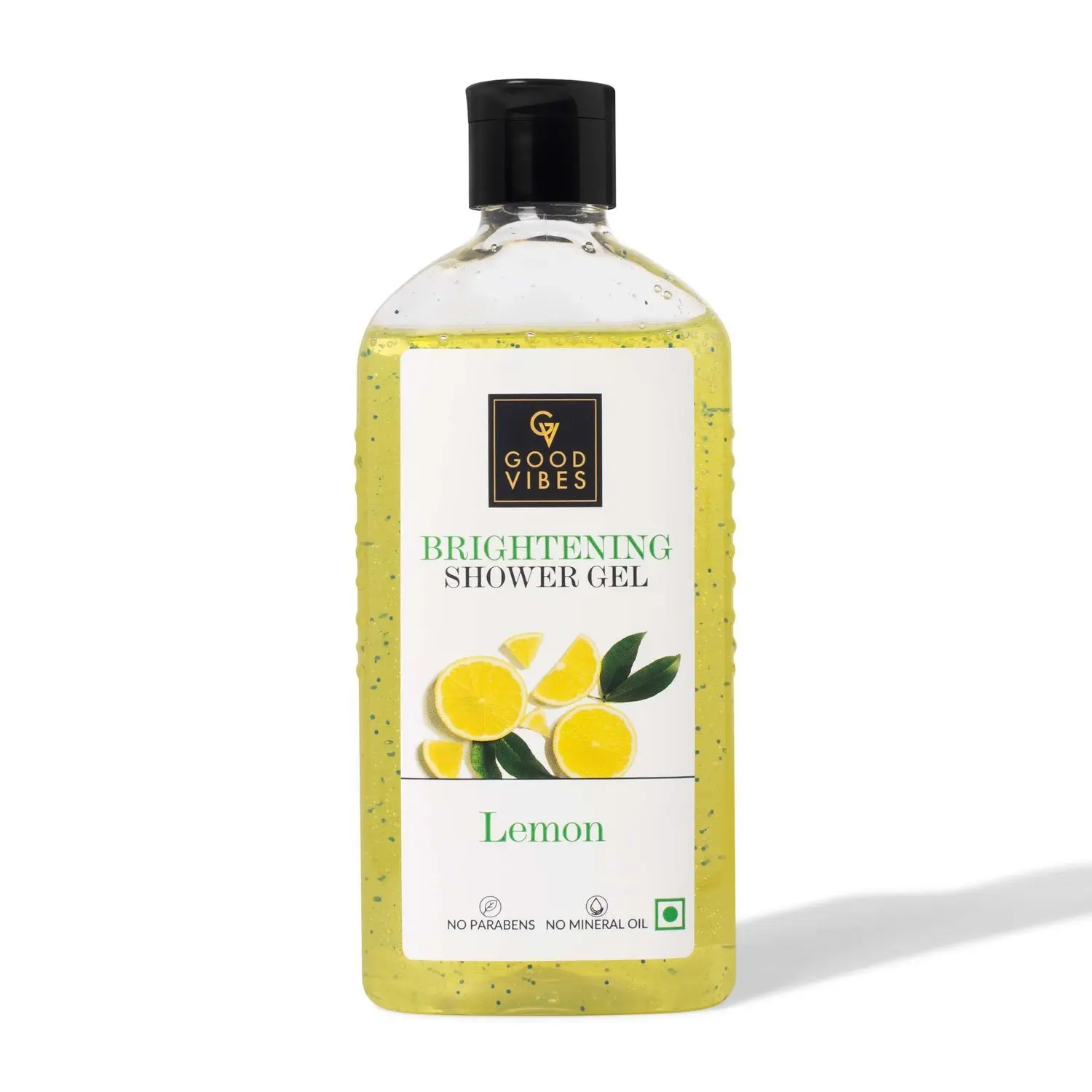 Good Vibes Lemon Brightening Shower Gel | Lightening, Refreshing, Hydrating | Vegan, No Parabens, No Mineral Oil, Certified Fragrance (300 ml)