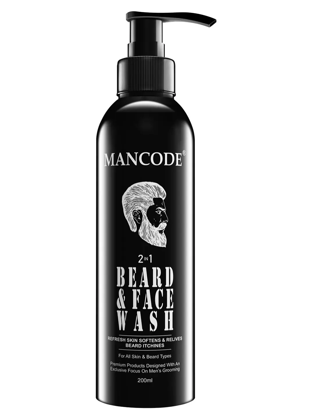 Mancode 2 IN 1 Beard & Face Wash (200 ml)