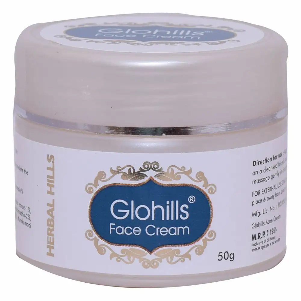 Herbal Hills Glohills Face Cream,  50 g  for All Skin Types