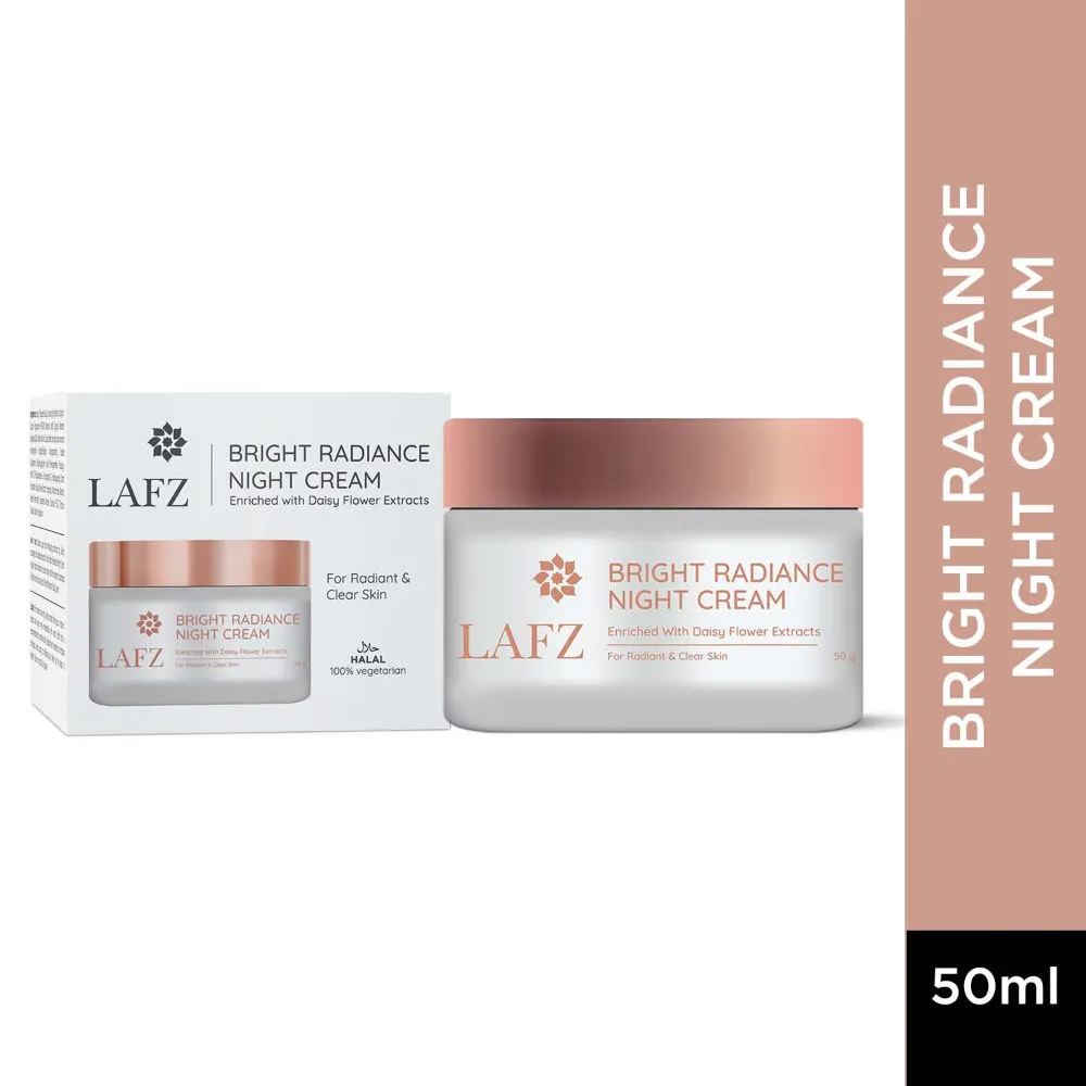 LAFZ Bright Radiance Night Cream Enriched with Daisy Flower Extracts