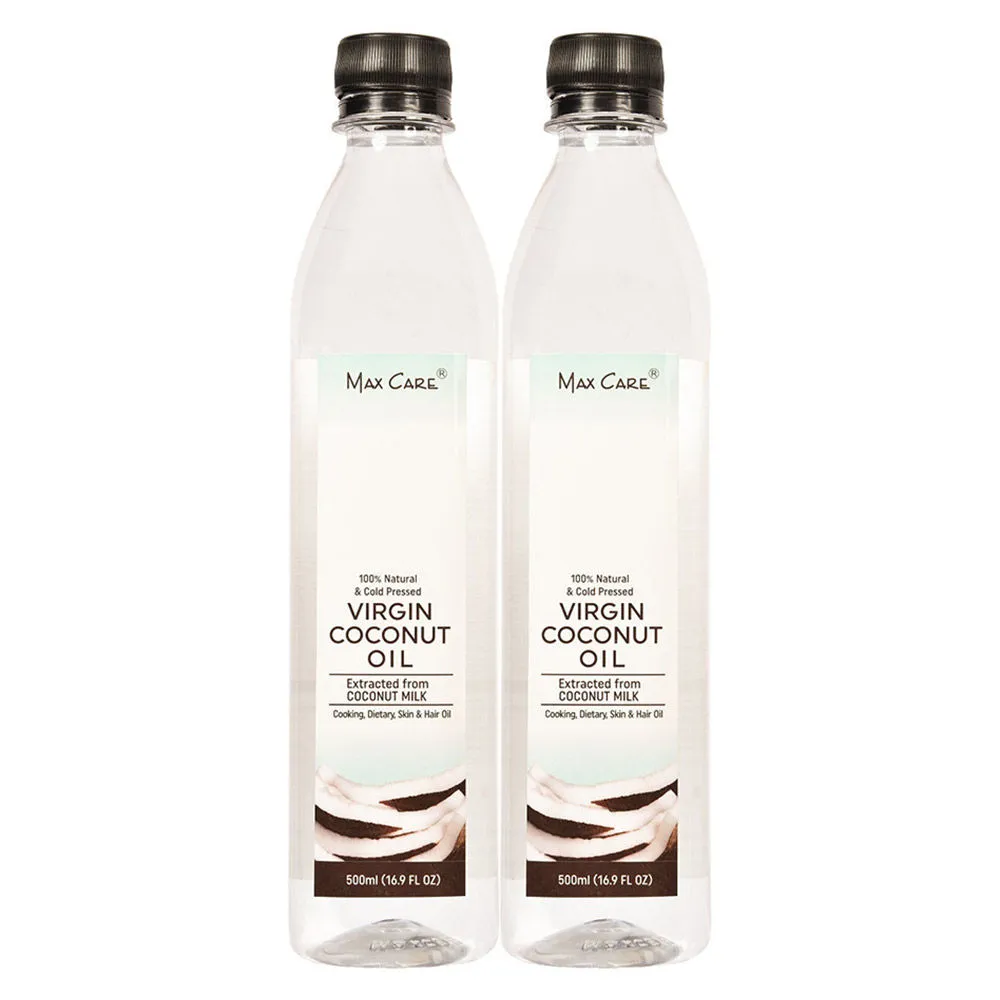 Max Care Virgin Coconut Oil - Pack of 2 (Each 500ml)