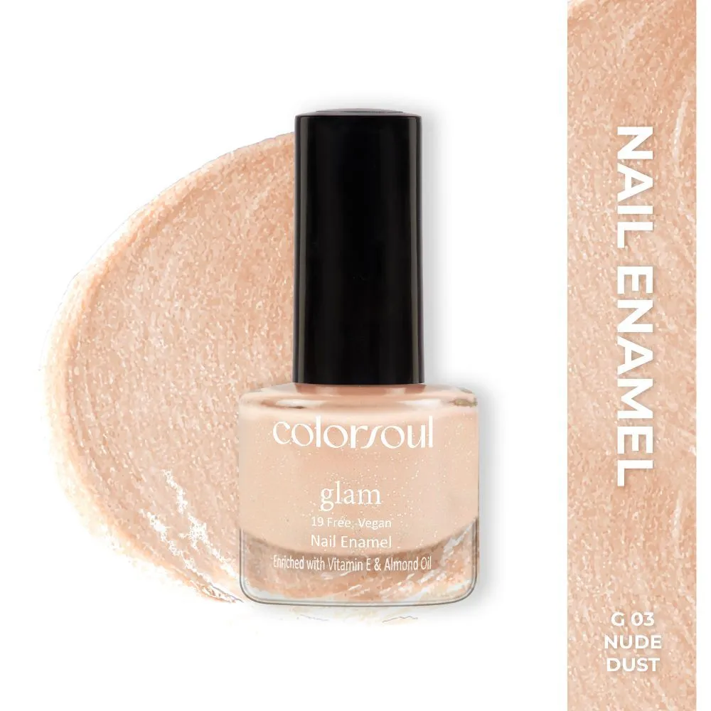 ColorSoul Glam Nail Enamel - Nude Dust