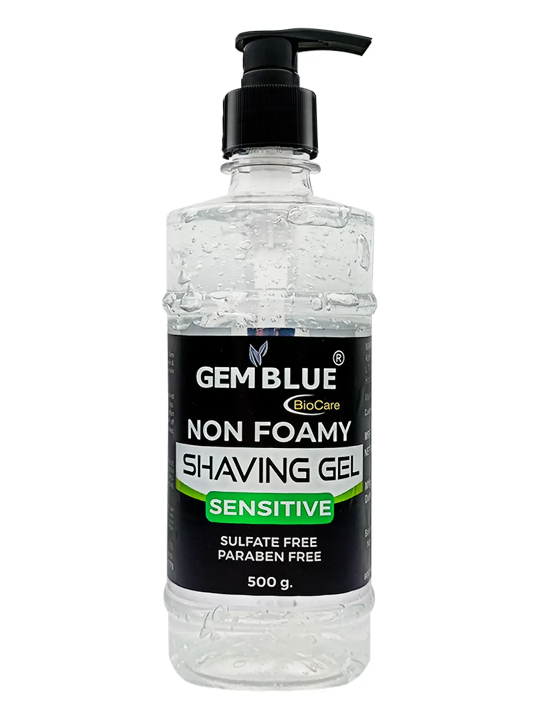 Gemblue Biocare Sensitive Non Foamy Shaving Gel for Men , 500gm