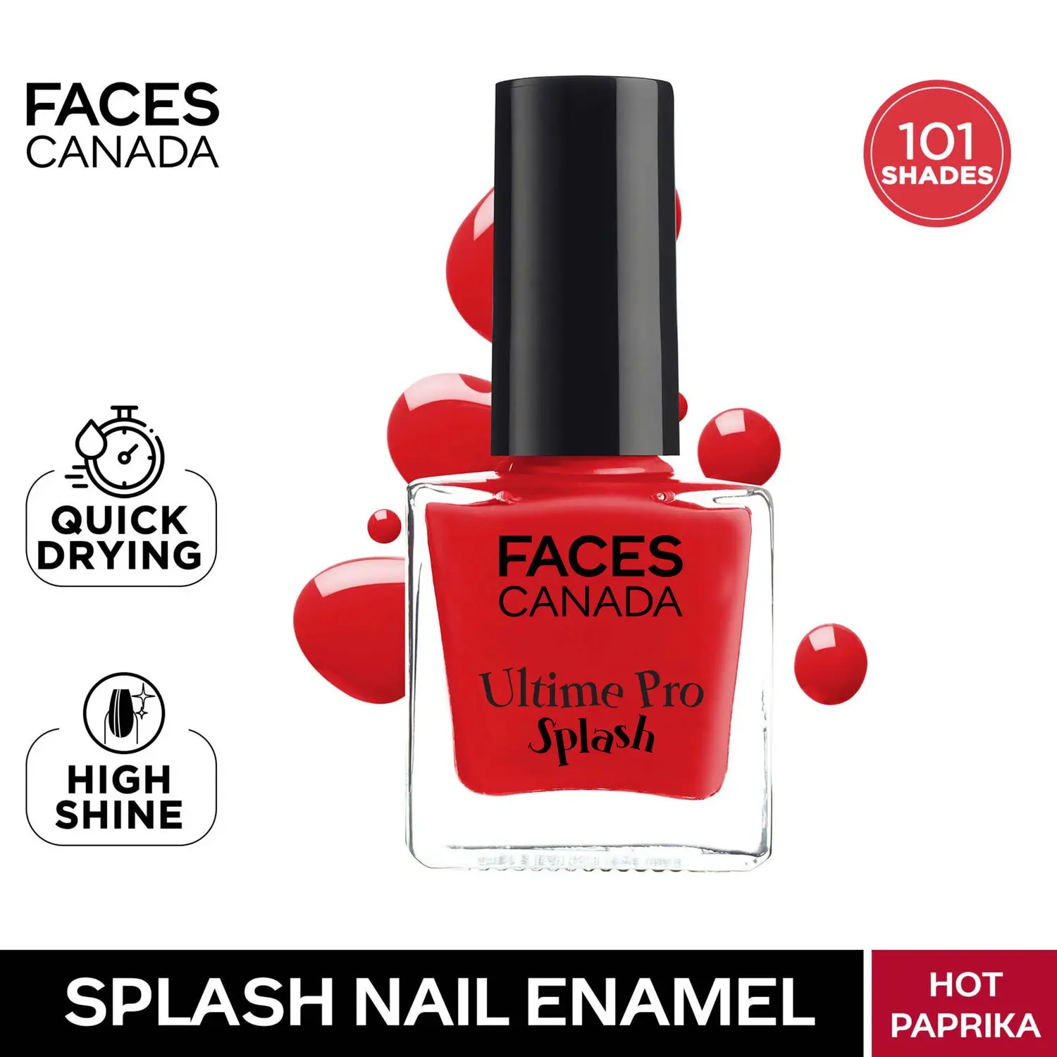 Faces Canada Ultime Pro Splash Nail Enamel Hot Paprika 63