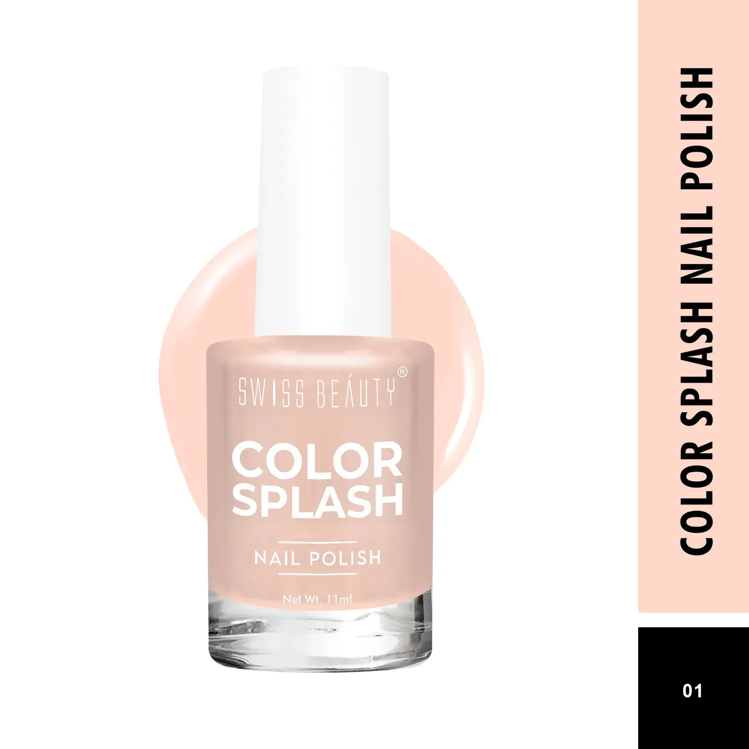 Swiss Beauty Color Splash Nail Polish Shade-01 (11 ml)