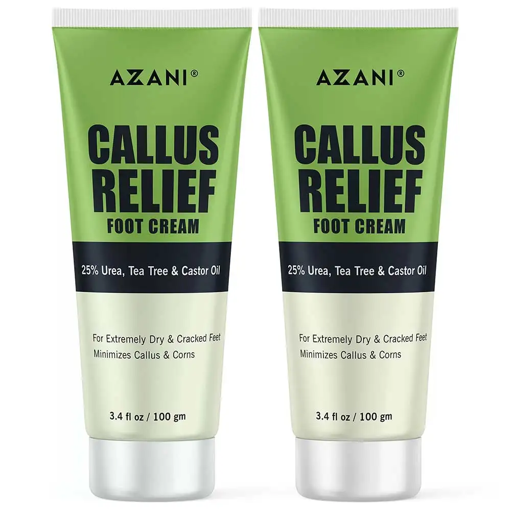 Azani Active Care Callus Relief Foot Cream,  100 g  for Extremely Dry & Cracked Feet Pack of 2