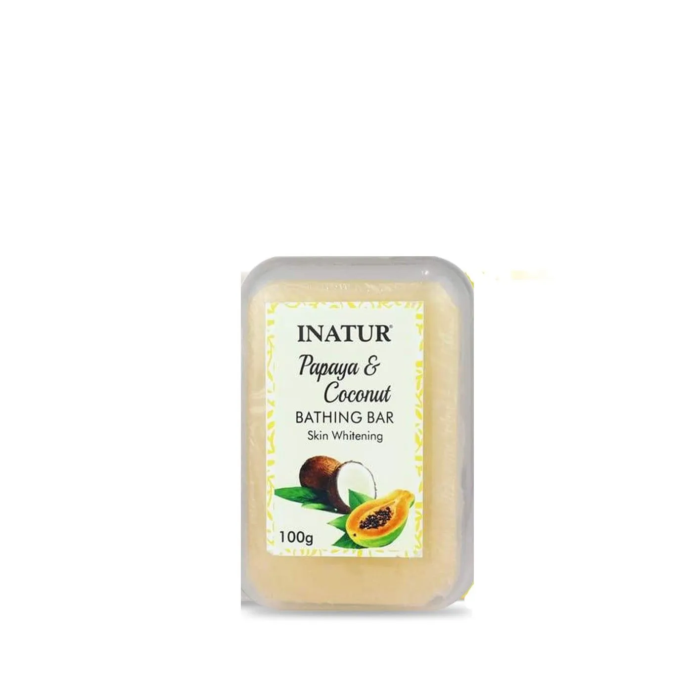 Inatur Papaya & Coconut Skin Whitening Bathing Bar