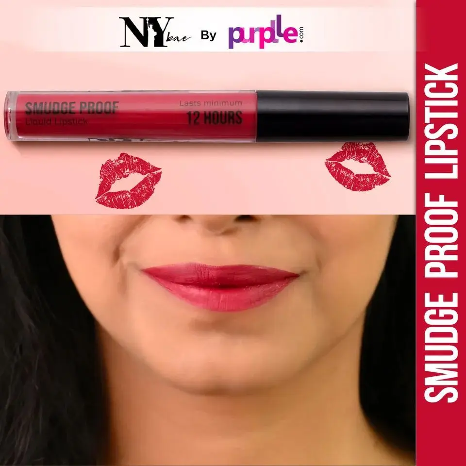 NY Bae Smudge Proof Liquid Lipstick | Long Lasting | Super Pigmented | Pink Lipstick | Matte Finish - Mocha Nude 03 (2.5 ml)