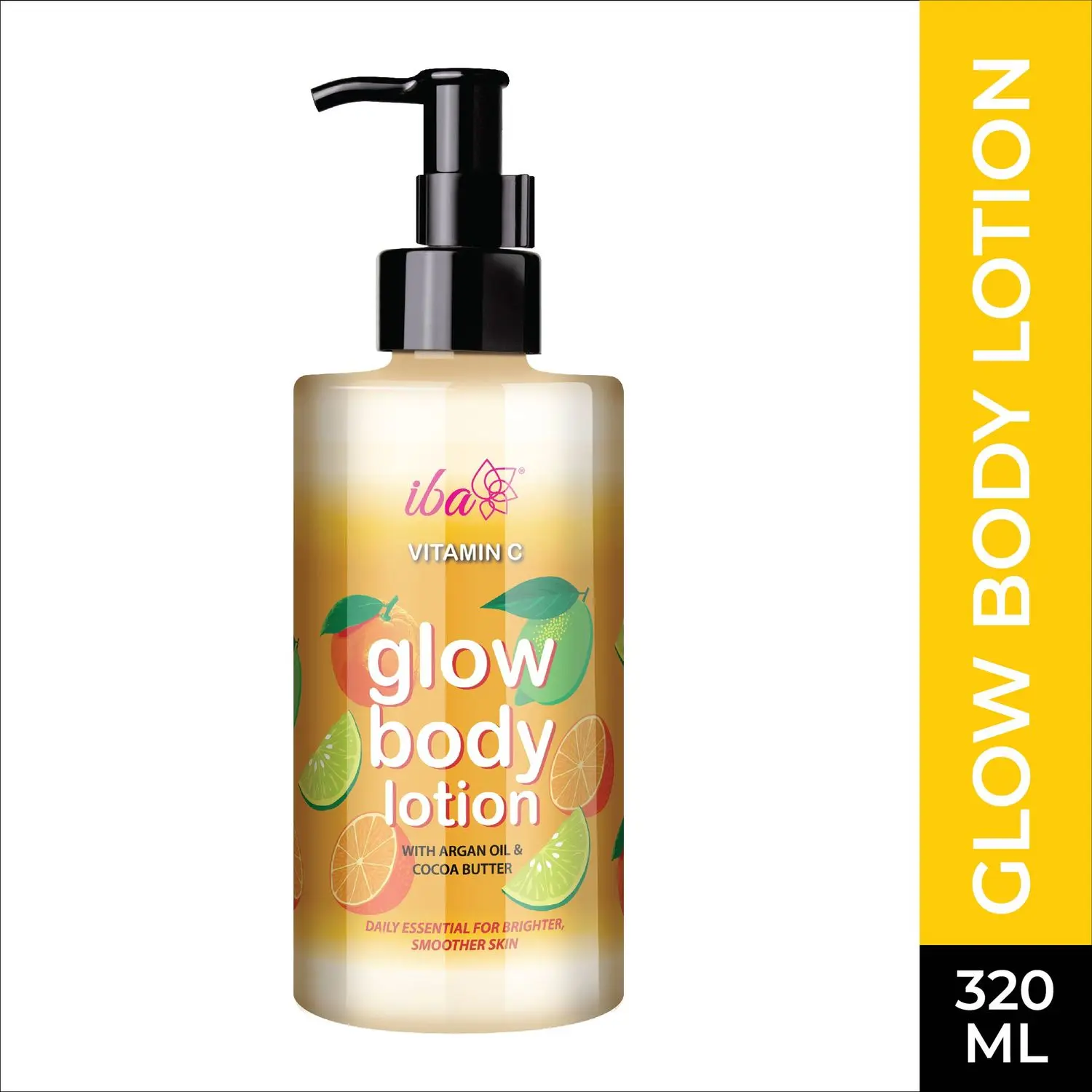 Iba Vitamin C Glow Body Lotion l Hydrating & Smoothening l Non Greasy l All Skin Types l 100% Vegan | Paraben & Mineral Oil Free