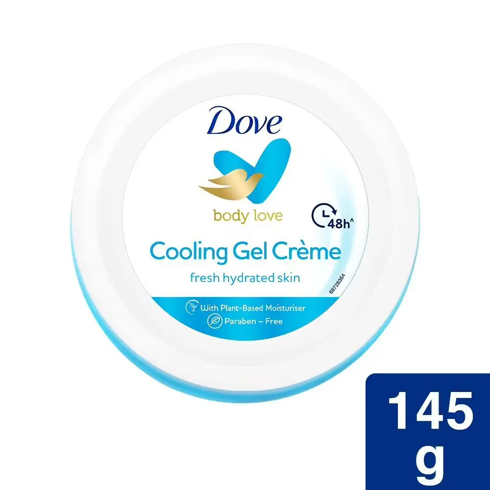 Dove Cooling Gel Creme, 48 Hrs Long Lasting Hydration, No Paraben, 145 g