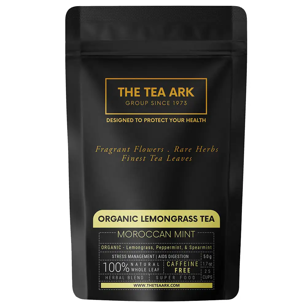 The Tea Ark Organic Lemongrass Tea,  Moroccan Mint - Pouch  50 g