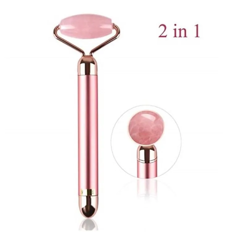 El Clasico Rose Quartz Vibrating Roller