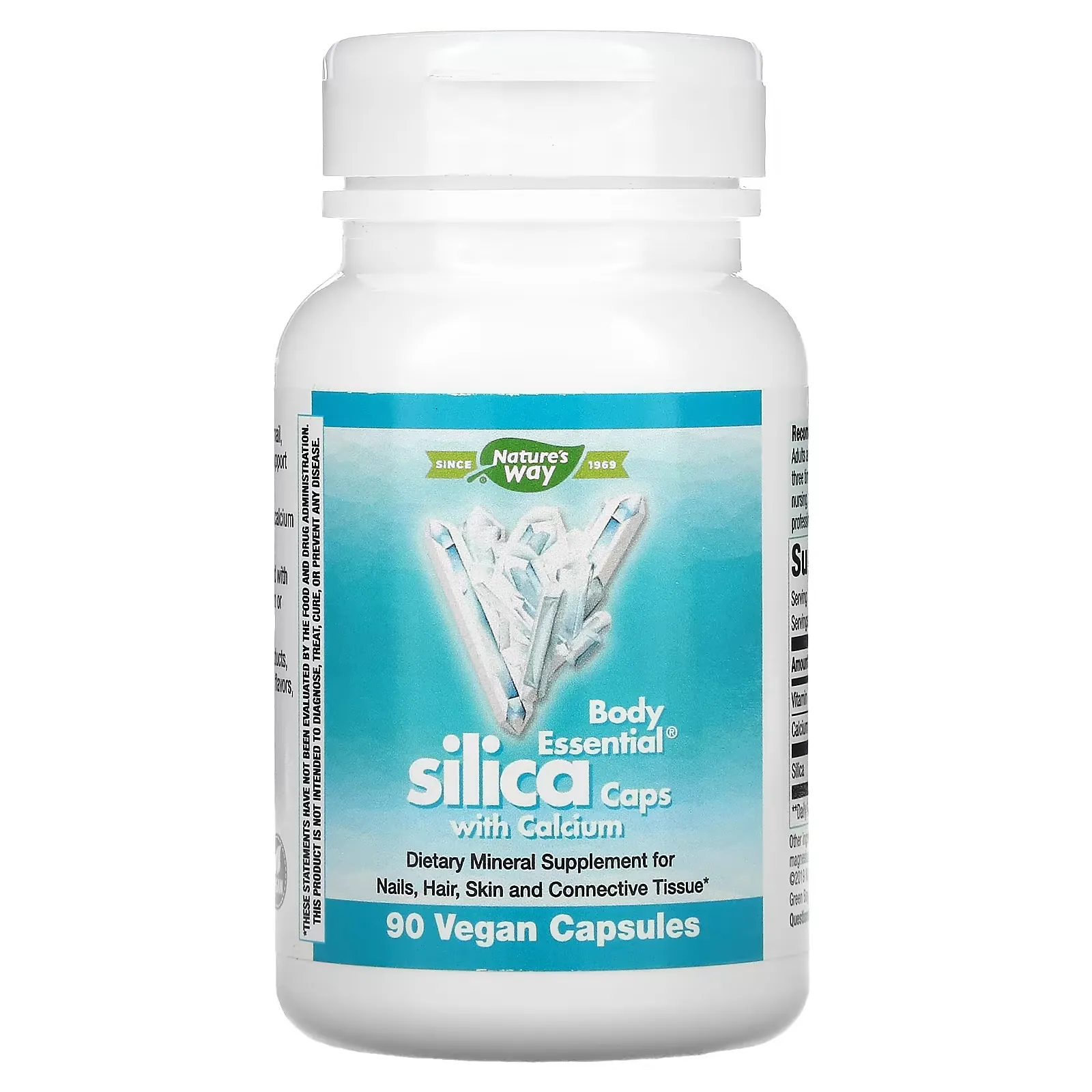 Body Essential, Silica Caps with Calcium, 90 Vegan Capsules