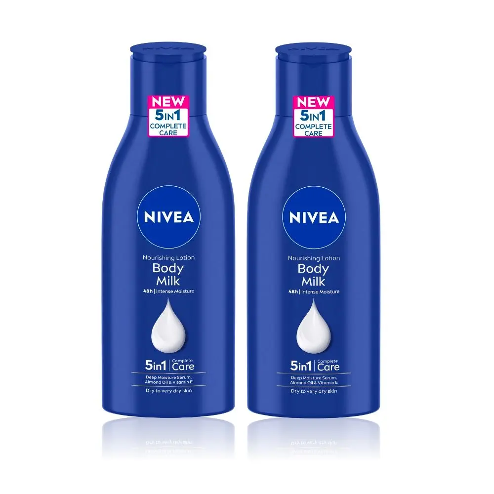 Nivea Nourishing Body Milk With Almond Oil For Very Dry Skin (120 ml) Pack of 2