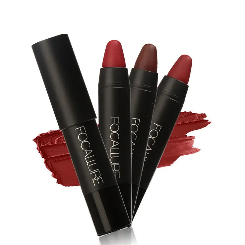 Focallure 3 Pcs Matte Lips Crayon Lipstick Kit # 1 FA22#K1