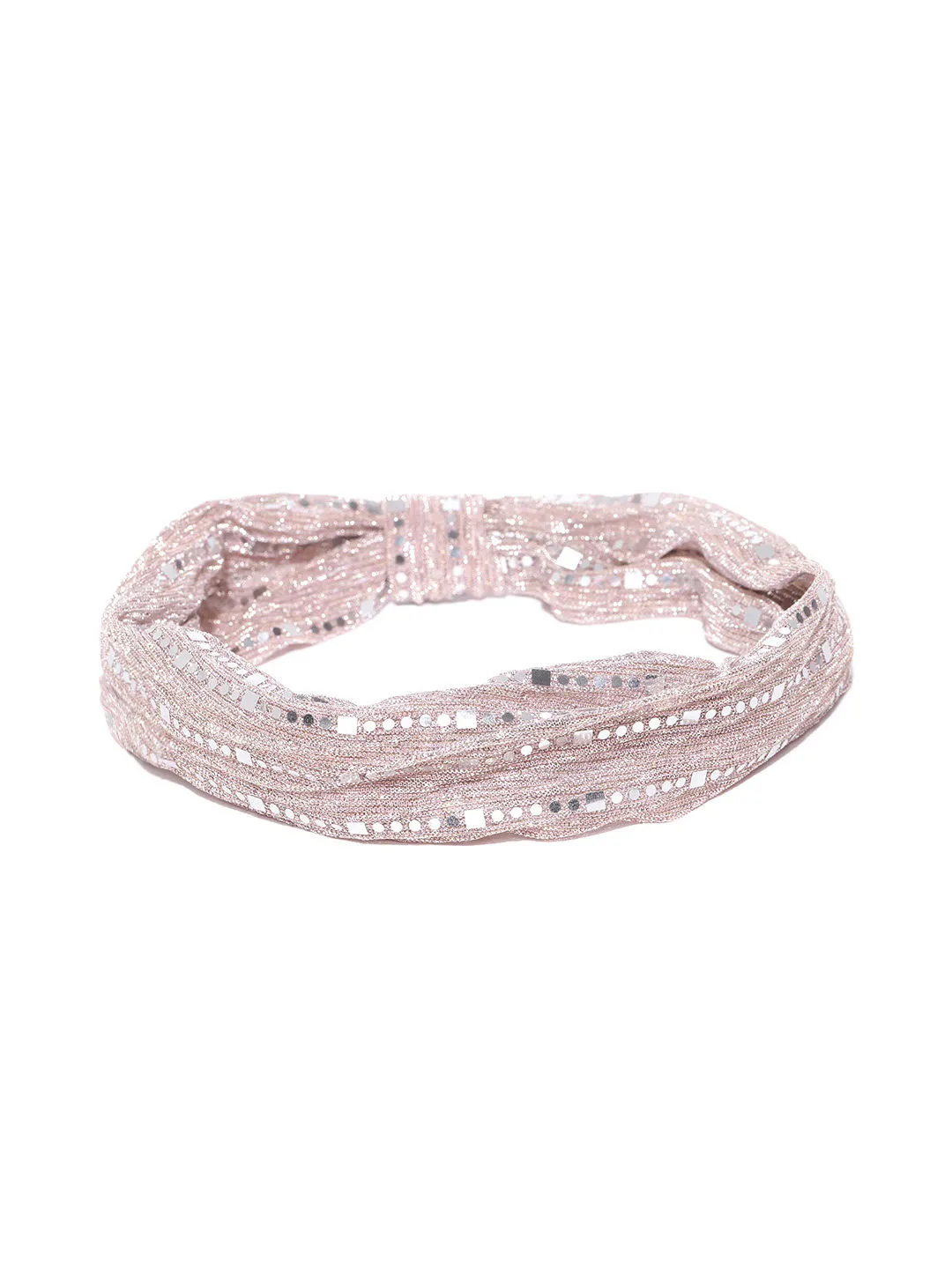 Blueberry Peach Colour Sequin Detailing Hairband