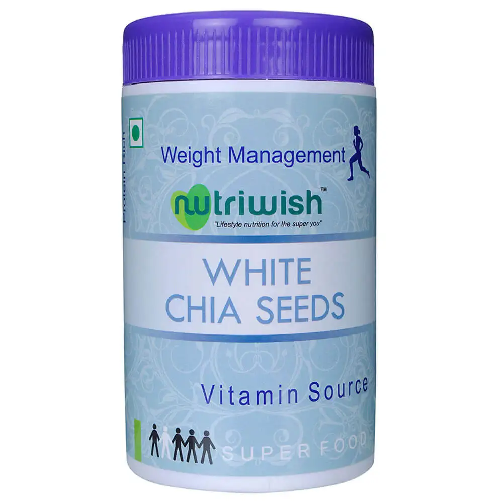 Nutriwish White Chia Seeds,  0.250 kg  Unflavoured