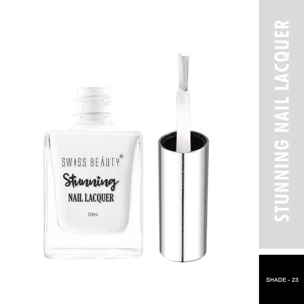 Swiss Beauty Stunning Nail Lacquer - 23 Glam White